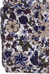 Produktbild fr 'SEIDENSTICKER Regular Hemd Langarm New Kent Kragen Leinen Blumenmuster braun'
