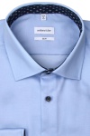 Produktbild fr 'SEIDENSTICKER Slim Hemd extra langer Arm New Kent Kragen Twill hellblau'