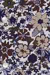 Produktbild fr 'SEIDENSTICKER Slim Hemd Langarm New Kent Kragen Leinen Blumenmuster braun'