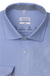 Produktbild fr 'SEIDENSTICKER Slim Performance Hemd Langarm New Kent Kragen Twill hellblau'