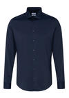Produktbild fr 'SEIDENSTICKER Slim Hemd Langarm Haifischkragen Jersey Stretch nachtblau'