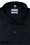 Produktbild fr 'SEIDENSTICKER Shaped Fit Hemd extra langer Arm New Kent Kragen schwarz'