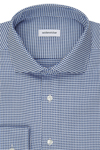 Produktbild f�r 'SEIDENSTICKER Regular Hemd Langarm Haifischkragen Muster blau'