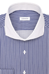 Produktbild f�r 'SEIDENSTICKER Regular hemd Langarm Haifischkragen Streifen blau'
