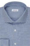 Produktbild f�r 'SEIDENSTICKER Slim Hemd Langarm Haifischkragen Muster blau'