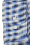 Produktbild f�r 'SEIDENSTICKER Shaped Hemd Langarm Haifischkragen Muster blau'