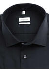 Produktbild fr 'SEIDENSTICKER Regular Hemd Halbarm Basic Kent Kragen Poplin schwarz'