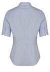 Produktbild fr 'SEIDENSTICKER Slim Bluse Halbarm offener Kragen hellblau'