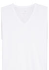 Produktbild fr 'SEIDENSTICKER T-Shirt Halbarm V-Ausschnitt wei'