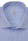 Produktbild fr 'SEIDENSTICKER Regular Hemd Langarm New Kent Kragen Streifen hellblau'