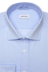 Produktbild f�r 'SEIDENSTICKER Slim Fit Hemd Langarm New Kent Kragen Satin Streifen hellblau'