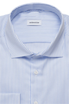 Produktbild f�r 'SEIDENSTICKER Regular Fit Hemd Langarm New Kent Kragen Satin Streifen hellblau'