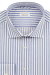 Produktbild f�r 'SEIDENSTICKER Slim Fit Hemd Langarm New Kent Kragen Streifen blau'
