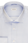 Produktbild f�r 'SEIDENSTICKER Shaped Hemd Langarm New Kent Kragen Satin Streifen hellblau'