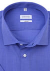 Produktbild fr 'SEIDENSTICKER Shaped Hemd Halbarm New Kent Kragen mittelblau'