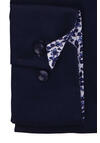 Produktbild fr 'SEIDENSTICKER Shaped Hemd Langarm Haifischkragen Popeline navy'