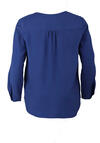 Produktbild fr 'SEIDENSTICKER Regular Fit Bluse Langarm Kelchkragen blau'
