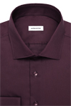Produktbild f�r 'SEIDENSTICKER Slim Fit Hemd Langarm New Kent Kragen aubergine'