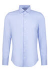 Produktbild fr 'SEIDENSTICKER Slim Fit Hemd Langarm New Kent Kragen Muster blau'