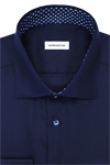 Produktbild f�r 'SEIDENSTICKER Slim Hemd Langarm New Kent Kragen Feintwill navy'