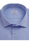 Produktbild fr 'SEIDENSTICKER Shaped Hemd Langarm Basic Kent Kragen Chambray blau'