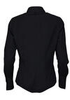 Produktbild fr 'SEIDENSTICKER Slim Fit Bodybluse Langarm Hemdkragen Popeline schwarz'