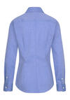 Produktbild fr 'SEIDENSTICKER Slim Fit Bluse Langarm Offener Kragen Fil a Fil mittelblau'