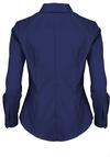 Produktbild fr 'SEIDENSTICKER Slim Fit Bluse Langarm Offener Kragen Chambray nachtblau'