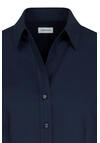 Produktbild fr 'SEIDENSTICKER Slim Fit Bluse Langarm Offener Kragen Chambray nachtblau'
