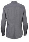 Produktbild fr 'SEIDENSTICKER Slim Fit Bluse Langarm Offener Kragen Fil a Fil dunkelgrau'