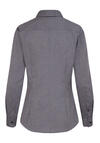Produktbild fr 'SEIDENSTICKER Slim Fit Bluse Langarm Offener Kragen Fil a Fil dunkelgrau'