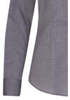 Produktbild fr 'SEIDENSTICKER Slim Fit Bluse Langarm Offener Kragen Fil a Fil dunkelgrau'