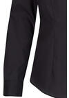 Produktbild fr 'SEIDENSTICKER Slim Fit Bluse Langarm Offener Kragen Popeline schwarz'