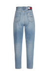 Produktbild fr 'TOMMY JEANS Tapered Jeans HEMP Ultra-High-Rise Used Destroy mittelblau'