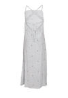 Produktbild fr 'TOMMY JEANS rmelloses Trgerkleid Binde-Detail offene Rckenpartie Muster wei'