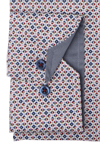 Produktbild fr 'VENTI Modern Fit Hemd Langarm New Kent Kragen Muster blau'