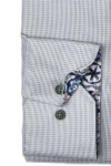 Produktbild fr 'VENTI Modern Fit Hemd super langer Arm New Kent Kragen Twill Muster grn'