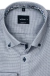 Produktbild fr 'VENTI Modern Fit Hemd super langer Arm Button Down Kragen Dobby Muster blau'