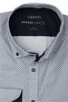 Produktbild fr 'VENTI Body Fit Hemd Langarm Button Down Kragern Stretch Muster blau'