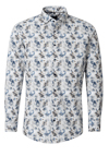 Produktbild f�r 'VENTI Modern Fit Hemd super langer Arm New Kent Kragen Muster wei�'