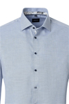 Produktbild f�r 'VENTI Modern Fit Hemd super langer Arm New Kent Kragen Muster blau'
