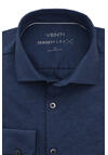 Produktbild fr 'VENTI Modern Fit Hemd Langarm Haifischkragen Jersey Stretch dunkelblau'