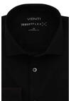 Produktbild fr 'VENTI Modern Fit Hemd Langarm Haifischkragen Jersey Stretch schwarz'