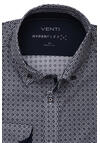 Produktbild fr 'VENTI Body Fit Hemd Langarm Button Down Kragen Stretch Muster blau'
