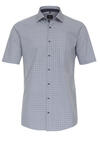 Produktbild fr 'VENTI Modern Fit Hemd Halbarm Haifischkragen Muster blau'