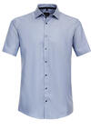 Produktbild fr 'VENTI Modern Fit Hemd Halbarm New Kent Kragen Struktur blau'