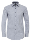 Produktbild f�r 'VENTI Body Fit Hemd Langarm New Kent Kragen Muster blau'