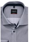 Produktbild fr 'VENTI Body Fit Hemd Langarm New Kent Kragen Muster braun'