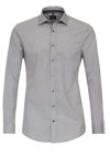 Produktbild f�r 'VENTI Body Fit Hemd Langarm New Kent Kragen Muster schwarz'
