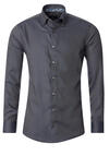 Produktbild fr 'VENTI Modern Fit Hemd Langarm Button Down Kragen Muster schwarz'
